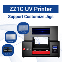 Printer UV Flatbed Inkit ZZ1C 3360 A3 Harga Kompetitif Tanpa Dongle untuk Kaca, Akrilik, Botol, Kulit