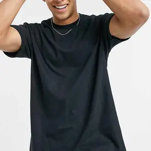 OGH-Camiseta de gran tamaño de 180gsm para hombres, camisa de cuello alto de 180gsm con hombros caídos