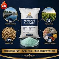 Sulfato Ferroso Heptahidratado, Código HS 28332910, Floculante/Coagulante, 99.99% de Pureza, PH 3.0-4.0, Producto Químico para Purificación de Agua