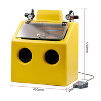 Machine de sablage humide portable sans poussière pour usine, manuelle, pour le meulage et le polissage de bijoux de haute précision en cabinet