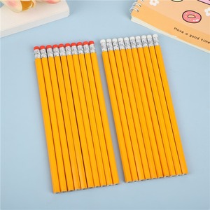 Lápices de madera con goma de borrar hexagonal HB, de eje amarillo, para material escolar educativo infantil y <span class=keywords><strong>dibujo</strong></span> en primaria - Product Image 2