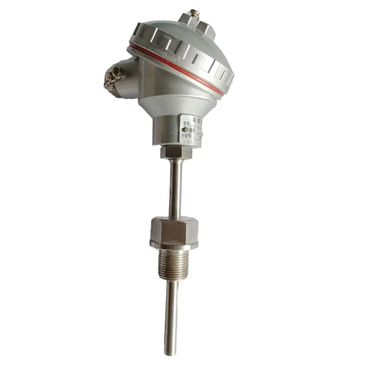 Armored temperature sensor with high mechanical strength and A-level measurement accuracy