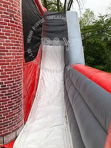 Estación de Bomberos inflable, camión de bomberos, casa hinchable con Resbaladilla, hinchable con soplador - Product Image 4