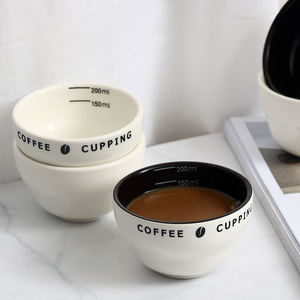 Tasse à café en forme de <span class=keywords><strong>Q</strong></span> de 200ml Tasse à mesurer Tasses en céramique Bol à mesurer Professionnel - Product Image 5