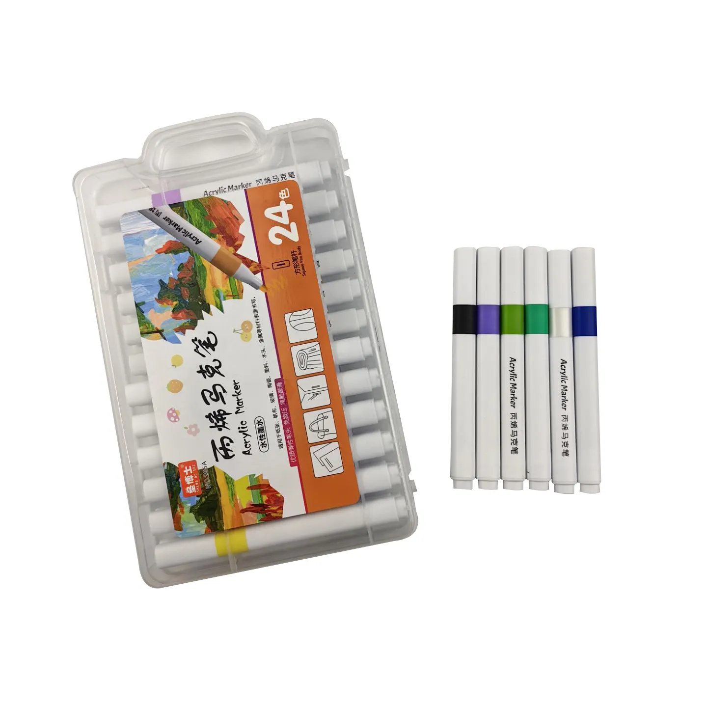 Bonvan individueller acryl-marker-stift für kinder malerei kinder diy acryl-filz farbe stifte farben