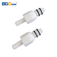 DGOzone – Raccord rapide à prix d'usine avec robinet d'arrêt, raccord cannelé 1/4, 5/16, 3/8 en POM et EPDM, sans fuite, pour air et eau