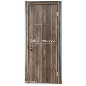 Huangshan Belson WPC impermeabile interno porta del bagno <span class=keywords><strong>in</strong></span> <span class=keywords><strong>legno</strong></span> <span class=keywords><strong>con</strong></span> cornice di progettazione grafica progetto di capacità di soluzione tipo otturatore - Product Image 5