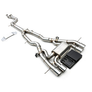 Tuyaux d'échappement automobiles d'usine pour BMW M3/M4 G80/G82 3.0T 2021-2026 en acier inoxydable, silencieux Valvetronic Catback avec support - Product Image 1
