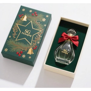ออกแบบโลโก้ กล่องของขวัญกระดาษ บรรจุภัณฑ์น้ำหอม สามารถปรับแต่งได้ - Product Image 1
