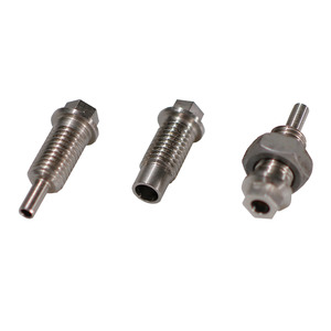 Tiges filetées à tête hexagonale métriques en acier inoxydable 304, finition brute, filetage standard, connecteurs d'arbre industriels - Product Image 1