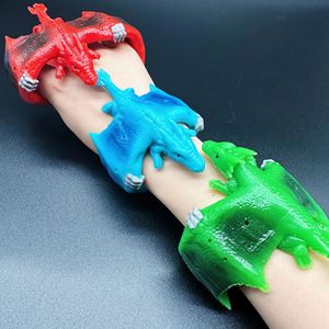 Bracelets slap en caoutchouc TPR souple pour enfants, jouets animaux dinosaures et chauves-souris, vente en gros - Product Image 5