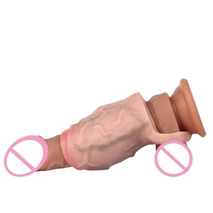 FAAK Wholesale New Penis Sleeve Enlargement Sheath Erotic Sex Toy Penis Sheath Monster <b>Dildo</b> Sleeve Enlarge Customized for Men - Product Image 5