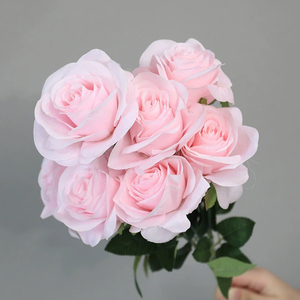 พวงมาลัยดอกโบตั๋นสีชมพูทนนานพวงหรีดดอกกุหลาบยูคาลิปตัสที่ประตูด้านหน้าของตกแต่งสำหรับงานแต่งงานวันแม่ที่มีดอกบัว - Product Image 2