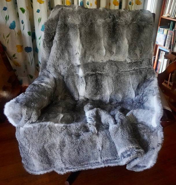 Cloud-Like Soft Rabbit Fur Blanket - Custom Size, Plush Cozy Home Decor Statement Piece
