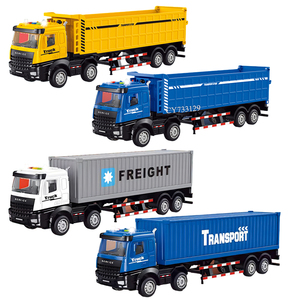 Durable Container Transport Vehicle Model with Light Sound Friction <strong>Simulation</strong> <strong>Logistics</strong> <strong>Truck</strong> All Terrain Toy for Boys Kids - Product Image 1