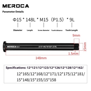 MTB xe đạp đường thông qua Trục xe 12mm <span class=keywords><strong>15mm</strong></span> p1.5 phía trước phía sau trung tâm thông qua trục ngã ba trục 15x100 12x142 12x100 12x148 15x110 - Product Image 3