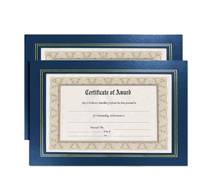 Factory Product <strong>A4</strong> Certificate Embossed <strong>Print</strong> Award Certificate <strong>Paper</strong> in Certificate Cover - Product Image 1