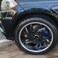 Jantes en alliage forgées DW Chrome Noir à lèvre profonde 24 26 pouces 5x112 5x114.3 Donk Rims Chevrolet Camaro, compatibles avec les jantes de style rétro VIP