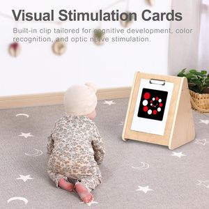 Specchio Bifacciale per Neonati, Giocattolo Sensoriale <span class=keywords><strong>Montessori</strong></span> per Attività Facciale, per Bambini dai 6 Mesi in su - Product Image 4