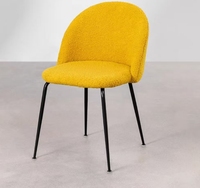 Mobilier de salle à manger moderne Chaises de salle à manger Rembourrage minimaliste Chaises de salle à manger à pieds en métal pour restaurants