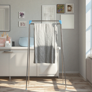 Đa chức năng kim loại cầm tay quần áo giá có thể gập lại có thể tháo rời Thiết kế tầng duy nhất cho túi khô thường vụ loại cho mục tiêu sử dụng - Product Image 6