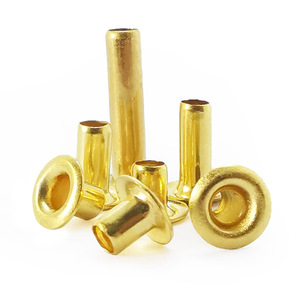 Rivets à œillets creux en cuivre de 12 mm pour vêtements, emballages, cadeaux, nécessitent un outil d'installation - Product Image 1