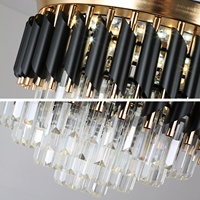 Ventilateur de plafond LED moderne de luxe personnalisé avec lumière, télécommande, pales rétractables, lustre et éclairage de plafond avec ventilateur