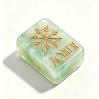 Tuiles de Mahjong en résine de jade verte sur mesure, fabricant de Mahjong OEM avec étiquette privée