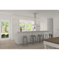 Villa américaine de style campagnard structure en bois maisons préfabriquées construites avec panneau sandwich en ciment EPS