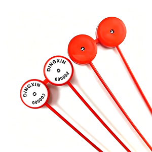 Numbered Pull Tight Mini Plastic Seal Tags for Containers Bank Logistics With Customized Logo QR Code - Product Image 1