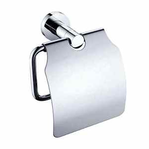 नया आगमन पीतल S304 क्रोम ब्लैकेंड गोल्डन सिंगल बाथरूम बाथ पेपर तौलिया धारक - Product Image 5