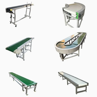 90 graden en 180 graden bocht PVC voedselveilige transportband, aanpasbare modulaire bochttransportband voor fruit en groenten