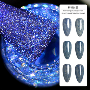 <span class=keywords><strong>Top</strong></span> Coat Gel Scintillant Sans Résidu Heam Free, Couleur Diamant, Haute Brillance, Sans Essuyage, UV, Vernis à Ongles Gel Scintillant, Marque Privée ODM - Product Image 4