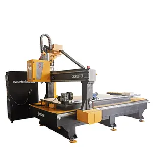 Hochwertiger 4 × 8 Fuß 4 Achsen ATC-Cnc-Router für PVC-Holzschnitt Schnitzerei