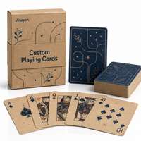 Jeu de cartes personnalisé en papier kraft pour cadeaux de bienvenue, événements d'équipe, reconnaissance d'entreprise