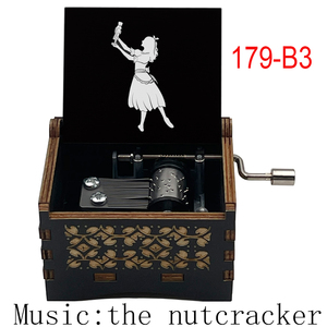 Vente en gros de la boîte à <span class=keywords><strong>musique</strong></span> miniature en bois <span class=keywords><strong>Casse</strong></span>-<span class=keywords><strong>Noisette</strong></span>, mouvement à manivelle, célèbre ballet BGM, cadeau de Noël, cadeau d'anniversaire - Product Image 5