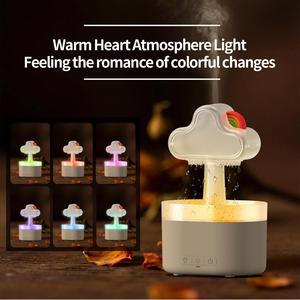 Smart 500ml Mini Electric Ultrasonic <b>Humidifier</b> Diffuser Aromatherapy Color-Changing Lights Mushroom Cloud Mist Household Use - Product Image 5