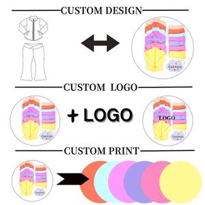 Kerui בנות ספורט ניילון ספורט ספורט סט לילדים קבוצות יוגה ערכות מותאם אישית 2 חתיכה פעילות ללבוש ז 'קט - Product Image 2