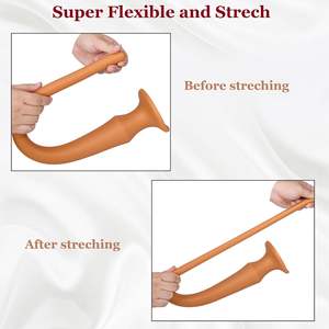 Super Long 24 pouces queue <span class=keywords><strong>de</strong></span> <span class=keywords><strong>cheval</strong></span> Silicone doux grand gode Anal Plug, énormes jouets sexuels anaux pour la Stimulation <span class=keywords><strong>de</strong></span> l'<span class=keywords><strong>anus</strong></span> vagin jeu érotique - Product Image 3