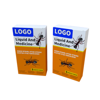 Boîtes d'emballage en papier pour appâts liquides anti-fourmis avec logo personnalisé, boîtes en papier de haute qualité pour petites entreprises