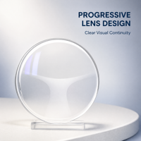 Lentilles progressives en polycarbonate 1.59 résistantes aux chocs, anti-lumière bleue, sans ligne, multifocales SHMC X4 LRB pour seniors actifs