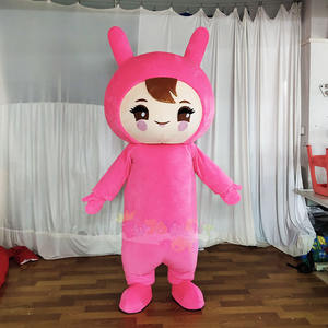 Kostum Maskot Karakter Hewan EVA Cetak Oranye/Pink Serbaguna yang Sempurna untuk Acara Liburan, Promosi & Pertunangan - Product Image 3