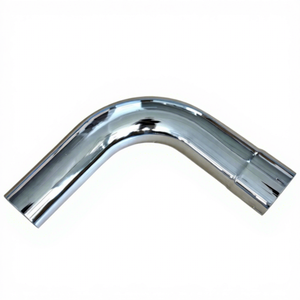 Coude d'échappement à 90 degrés de 4 pouces ID/OD x <span class=keywords><strong>9</strong></span>, 12, 18 pouces, courbure mandrinée, pour <span class=keywords><strong>silencieux</strong></span> de tuyau d'échappement robuste - Product Image 1