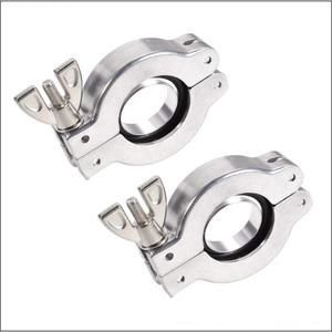 KF16 KF25 KF40 KF50 Colliers de serrage pour tuyaux à vide en aluminium à écrou à oreilles articulé à dégagement rapide - Product Image 5