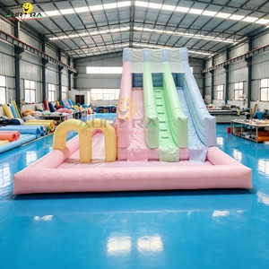 Tobogán Acuático Inflable Comercial <span class=keywords><strong>Grande</strong></span> para Exteriores, <span class=keywords><strong>Castillo</strong></span> <span class=keywords><strong>Hinchable</strong></span> con Tobogán y Piscina para Niños y Adultos - Product Image 1