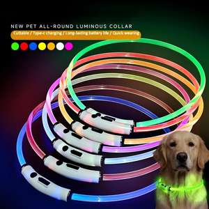 Modernes Wasserdichtes Blinkendes Hundehalsband USB-Aufladbares Haustier-Halsband Nacht-Sicherheits-Leuchtendes LED-Halsband für Hunde und Katzen - Product Image 2