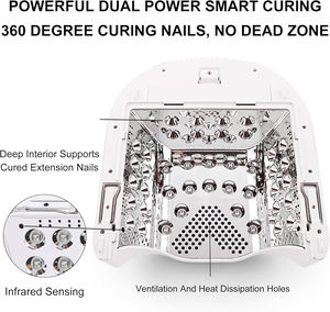Lampe de polymérisation professionnelle sans fil UV LED 86W pour ongles, séchoir à gel rapide avec capteur automatique, usage domestique, en aluminium, vente en gros - Product Image 3