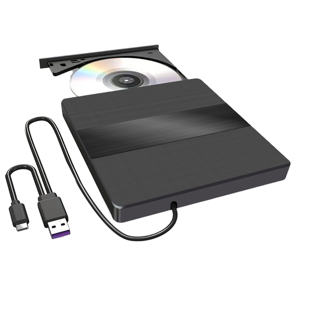 CD/DVD Portable Ultra-thin burner for Notebook Desktop All-in-one External Drive External High-speed Burning