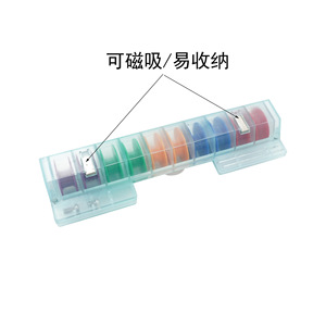 <b>Sewing</b> Machine Bobbin Storage <b>Box</b> With Magnetic Closure Colored Plastic Bobbins For Flatbed <b>Sewing</b> Machine Garment Processing - Product Image 4
