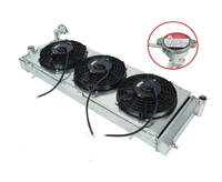Radiateur en aluminium à 3 rangées avec kits de ventilateurs, adapté aux Jeep Cherokee XJ LHD 2.5L L4 4.0L L6 1984-2001, rénovation/amélioration